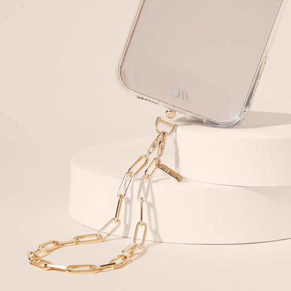 Chunky Chain Phone Wristlet (Gold)