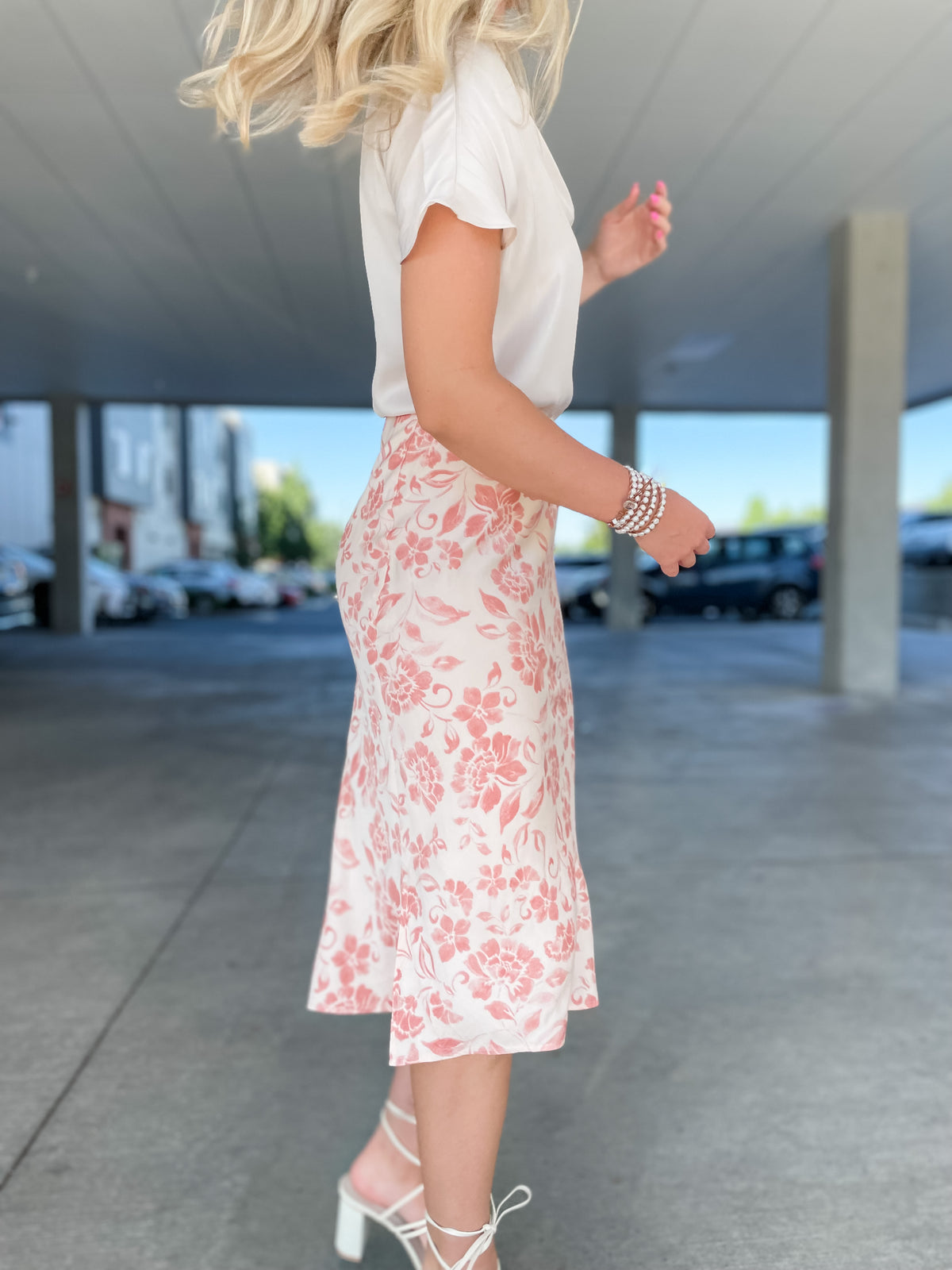 Ariel Floral Midi Skirt
