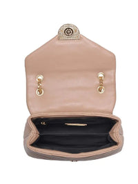 Nora Chevron Vegan Leather Handbag